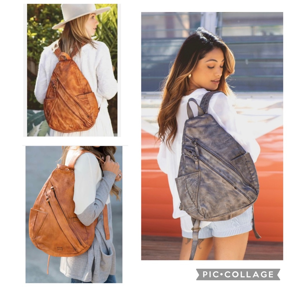 Bed Stu Leather Tommie Backpack Teak Rustic MSRP $345 - Picture 11 of 11